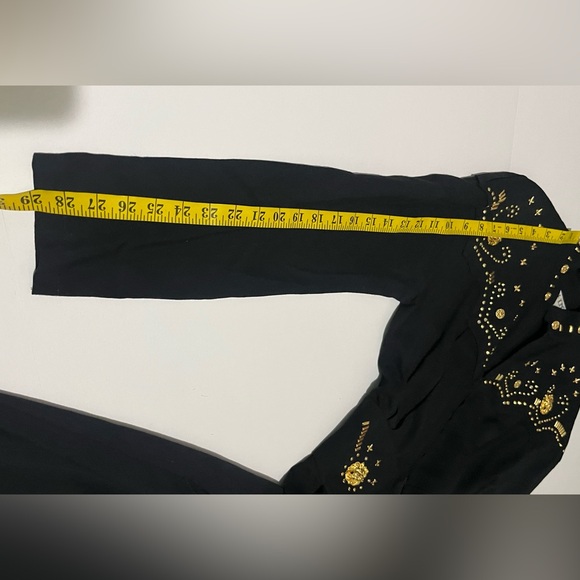 The Icing Vintage Black Jumpsuit with Gold Accent - Picture 10 of 13